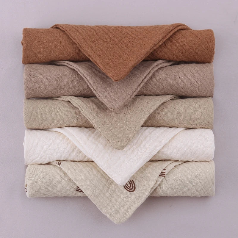 Soft Muslin Cotton Baby Blankets for Swaddling, Cuddling, and Comfort