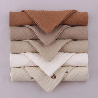 Soft Muslin Cotton Baby Blankets for Swaddling, Cuddling, and Comfort