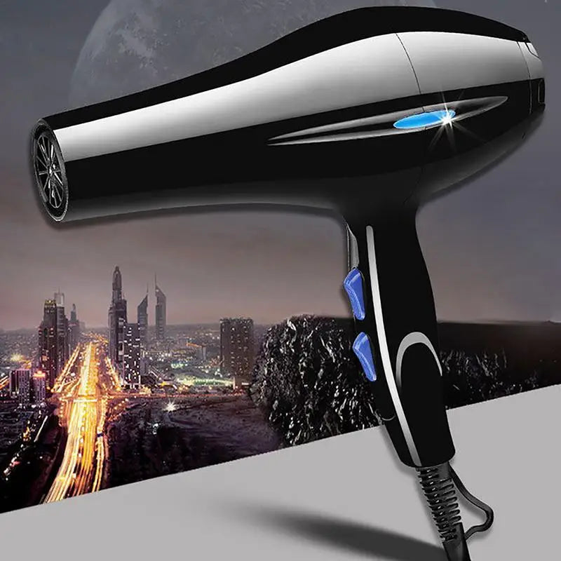 Professional Salon-Grade Hair Dryer with 4 Nozzle Attachments, Ionic Technology, and Adjustable Heat and Speed Settings for Versatile Styling