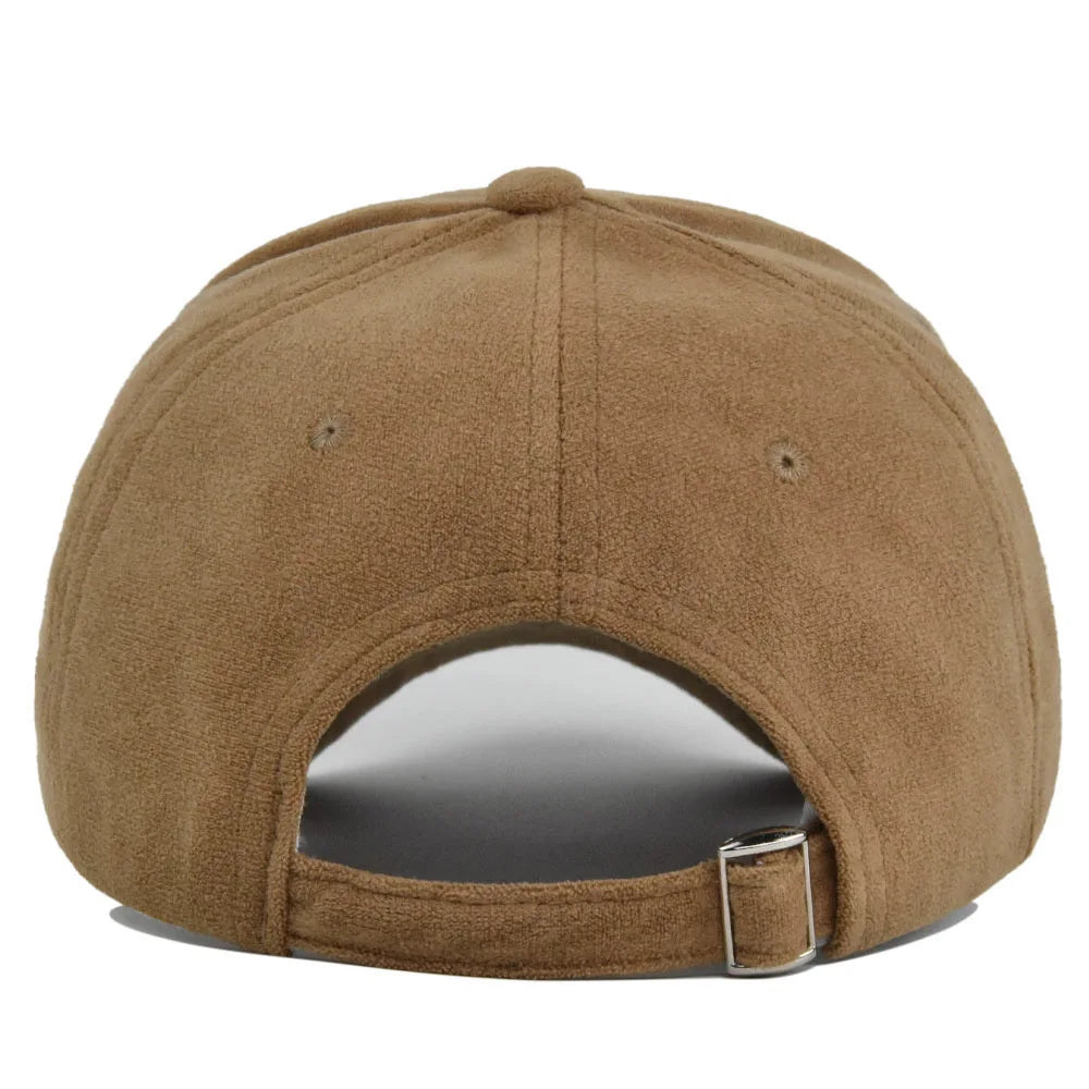 Classic Suede Baseball Cap with Adjustable Strap for Stylish and Comfortable Casual Wear