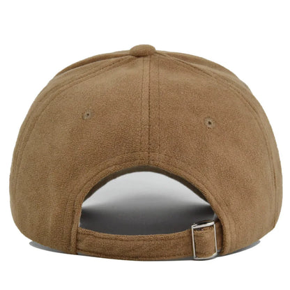 Classic Suede Baseball Cap with Adjustable Strap for Stylish and Comfortable Casual Wear