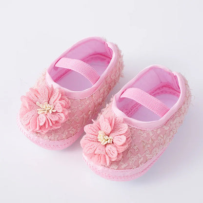 Soft Baby Mary Jane Flats with Large Bow Detail and Elastic Strap for Secure Fit