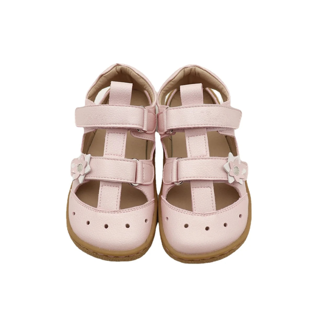 Stylish Kids' Suede Sandals with Triple Velcro Straps, Breathable Design, and Cushioned Cork Footbed for All-Day Comfort and Support