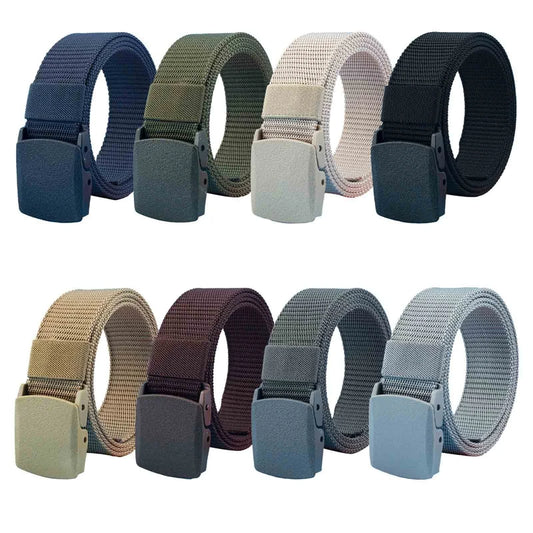 Durable Tactical Nylon Belt with Quick-Release Buckle for Men and Women