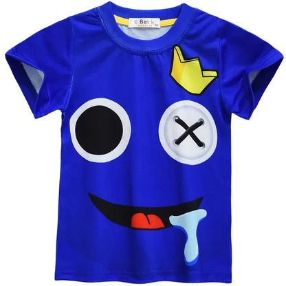 Stumble Guys Kids' T-Shirt with Colorful Cartoon Graphics – Fun and Comfortable Casual Wear for Boys and Girls