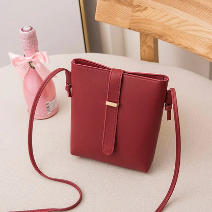 Crossbody Mini Tote Bags for Women with Adjustable Strap and Front Flap Detail in Various Colors