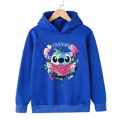 Adorable Cartoon Character Hoodie for Kids with Cute Graphic Design