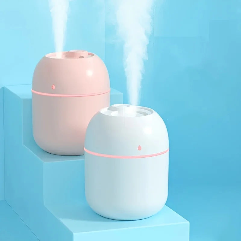 Portable Desktop Humidifier with Silent Operation, Colorful Night Lights, and Compact Design for Efficient Air Humidification