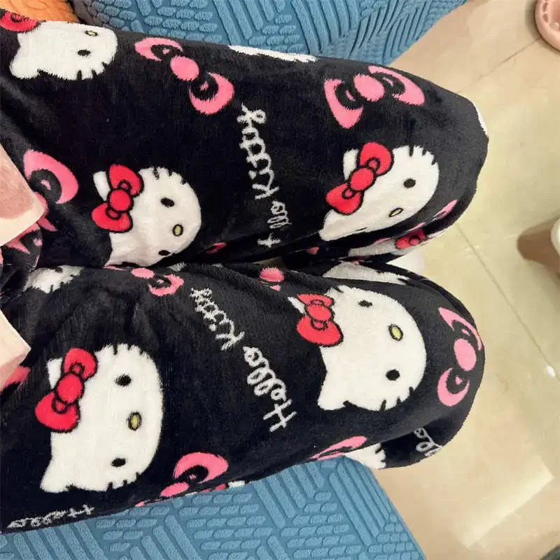 Comfy Hello Kitty Lounge Pants for Kids – Soft and Cozy with Adorable Cartoon Print