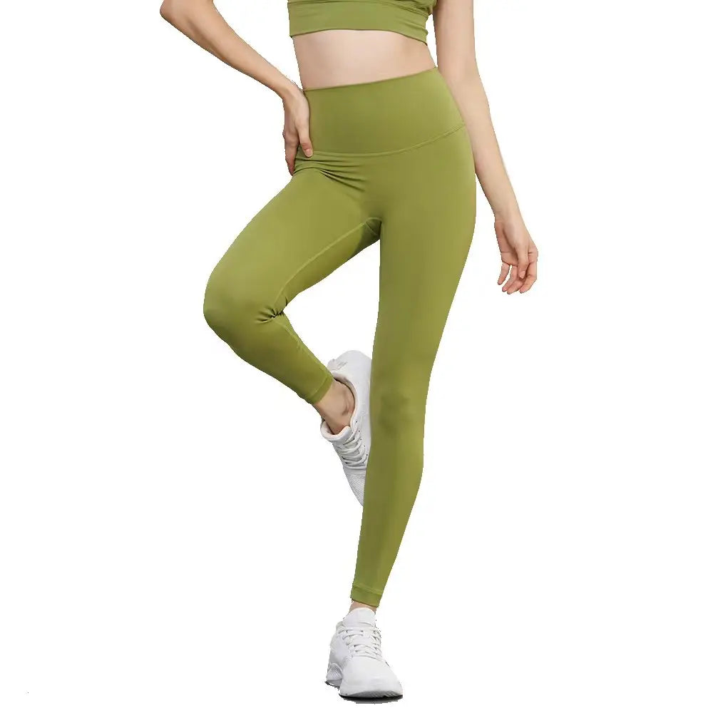 Women's High-Waisted Yoga Set with Strappy Back Sports Bra and Full-Length Leggings for Workout and Fitness