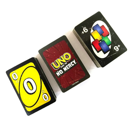 UNO Show 'Em No Mercy Edition Card Game with Ruthless and Unapologetic Gameplay for Competitive Fun