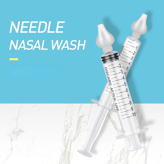 Needle-Free Nasal Wash Syringe for Babies with Soft Silicone Tip, Easy-to-Read Measurements, and Gentle Irrigation for Effective Nasal Cleansing