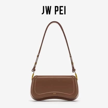 Stylish Saddle Shoulder Bag with Microfiber Synthetic Leather and Moderate Hardness for Casual and Party Occasions