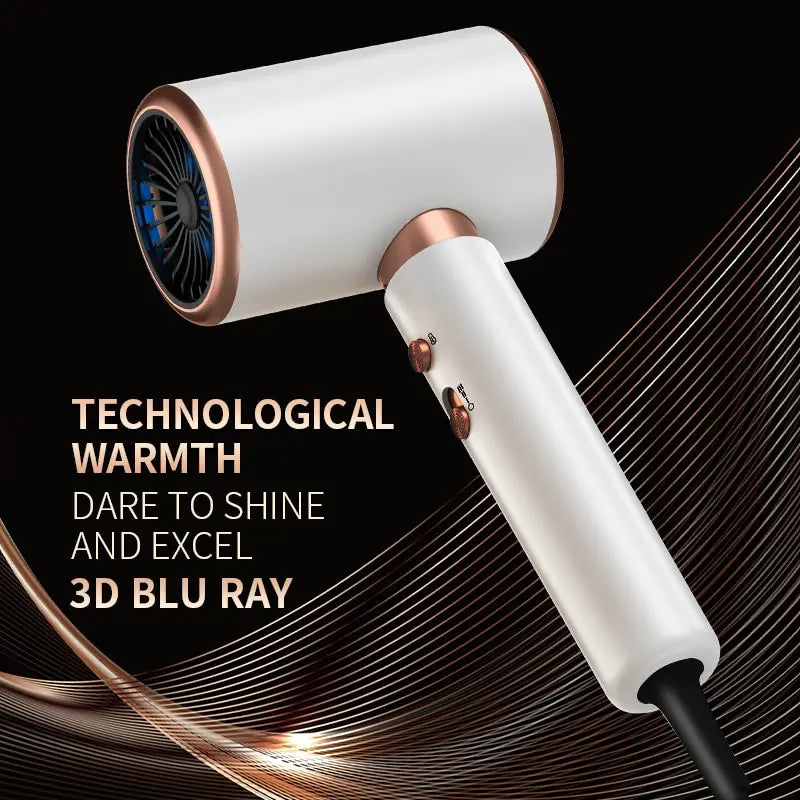 2000W High-Speed Hair Dryer with Turbine Motor, 300 Million Negative Ions for Hair Care, and Dual Channel Constant Temperature Technology for Fast and Effective Drying