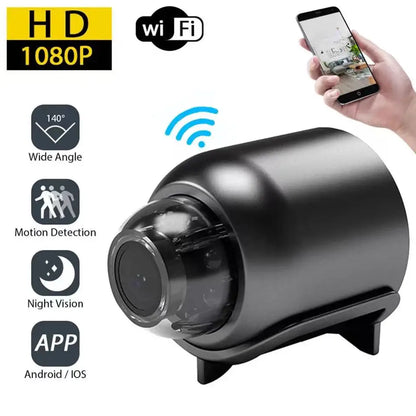 High-Definition Mini WiFi Camera with Night Vision and 1080P Resolution for Security and Surveillance