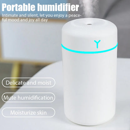 Portable Ultrasonic Humidifier with Silent Operation and Skin Moisturization for Home and Office Use