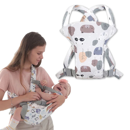 Comfortable Ergonomic Baby Carrier with Adjustable Straps for Newborns and Infants, Multi-Position Baby Backpack for Hands-Free Parenting and Enhanced Bonding, Soft and Breathable Fabric for All-Day Use