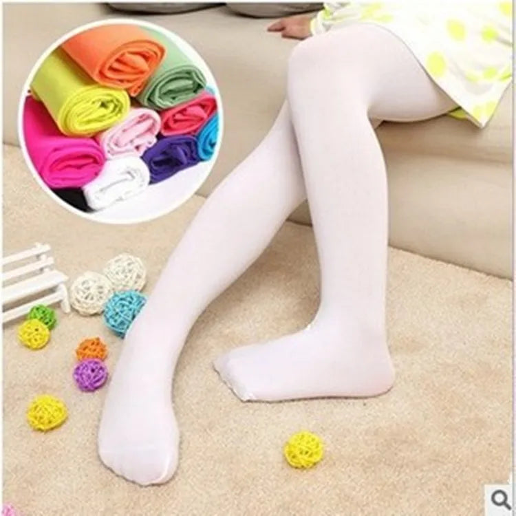 High-Quality Children's Tights with Elastic Waistband for Easy Dressing