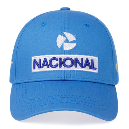 Embroidered Logo Baseball Cap with Signature Detail and Adjustable Strap for Casual and Sportswear