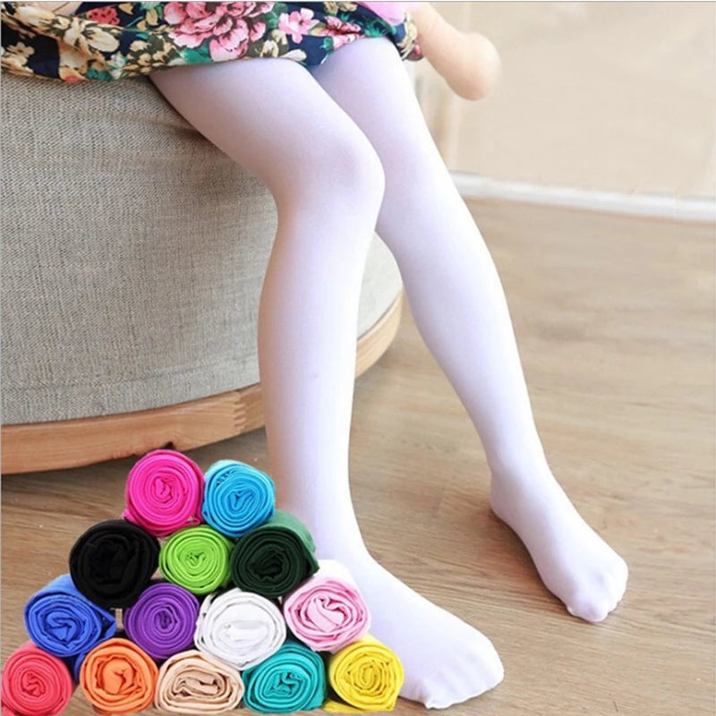 High-Quality Children's Tights with Elastic Waistband for Easy Dressing