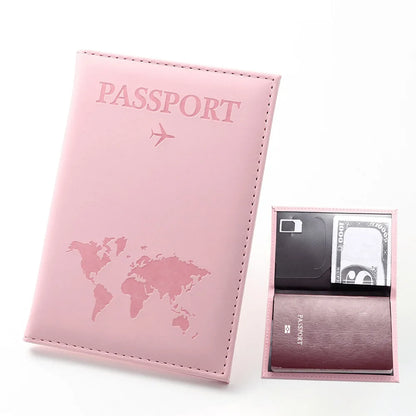 Stylish Passport Holder and Travel Wallet with Elastic Band, Secure Storage for Passports, Cards, and Tickets, Premium Leather Material, Ideal for Organized and Convenient Travel