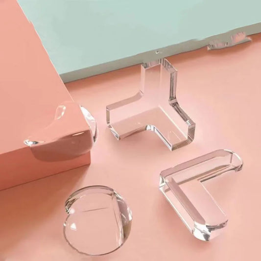 Durable Transparent Corner Protectors for Baby Safety - Multi-Shaped Edge Guards for Furniture and Tables