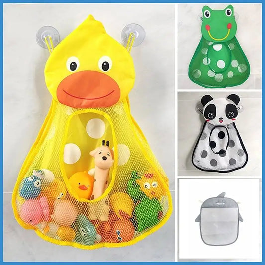 Cute Animal-Themed Bath Toy Organizer with Suction Cups for Easy Storage and Organization