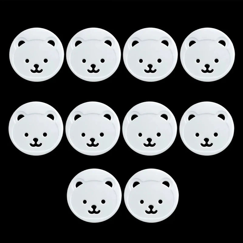 Childproof Outlet Covers with Bear Design for Electrical Safety