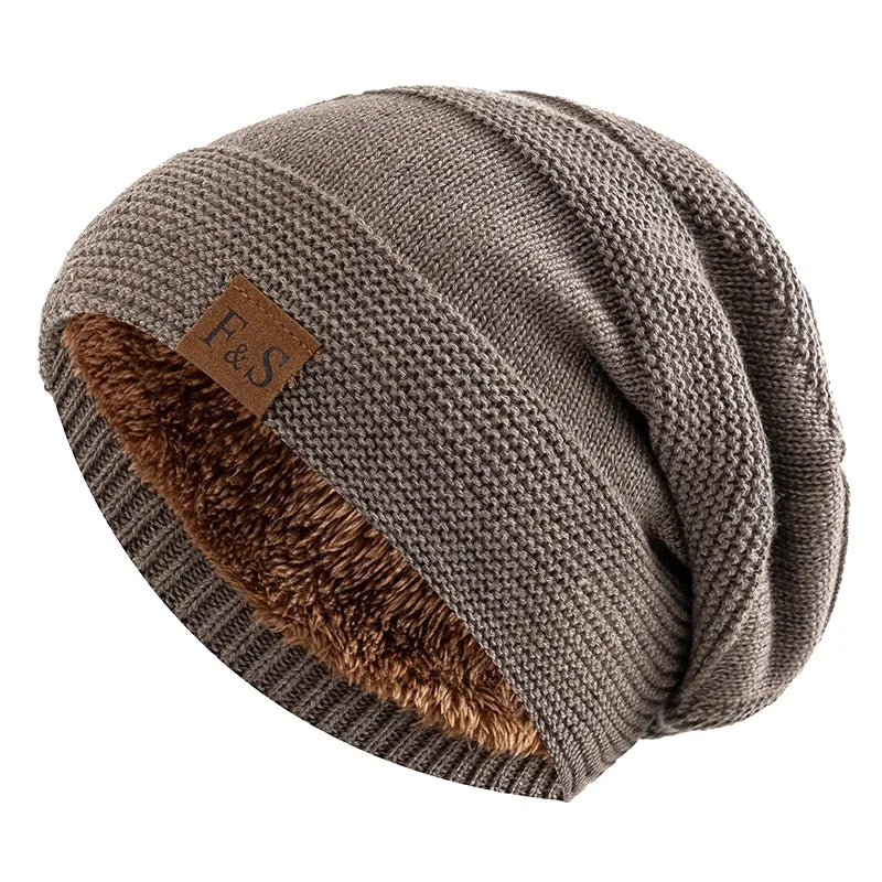 Cozy Knit Beanie with Soft Fleece Lining for Extra Warmth and Comfort