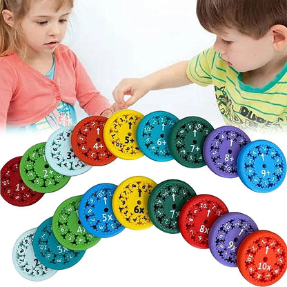 Educational Multiplication Wheels for Kids, Fun Math Learning Tools to Enhance Arithmetic Skills and Cognitive Development