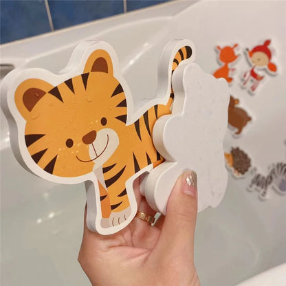 Foam Animal Bath Stickers Set, Fun and Educational Wall Clings for Kids, Interactive and Waterproof Bathtime Learning Toy, Easy to Attach and Remove