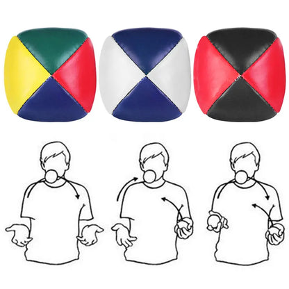 Set of Three Durable Juggling Balls for Beginners and Professionals, Perfect for Developing Coordination and Hand-Eye Skills