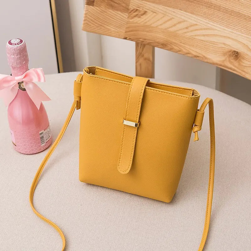 Crossbody Mini Tote Bags for Women with Adjustable Strap and Front Flap Detail in Various Colors