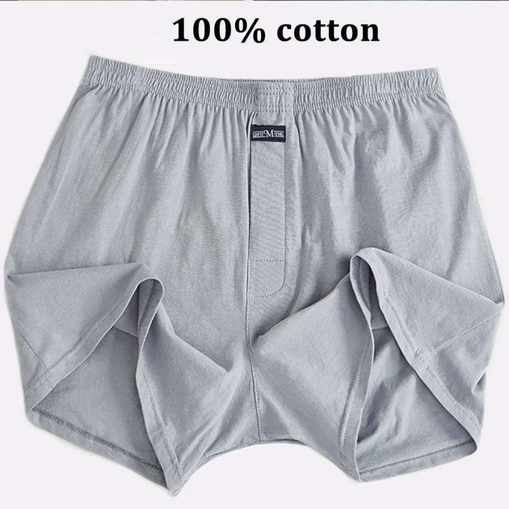 Comfortable Men's Boxer Shorts with Elastic Waistband and Breathable Fabric for All-Day Wear