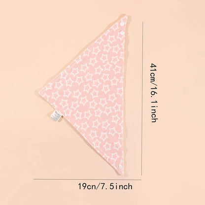 Baby Bandana Bibs with Cute Patterns and Soft, Absorbent Material for Drool and Feeding Protection