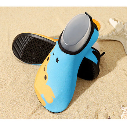 Adorable Kids' Water Shoes with Fun Cartoon Designs, Quick-Dry Material, and Non-Slip Soles for Beach and Pool Activities