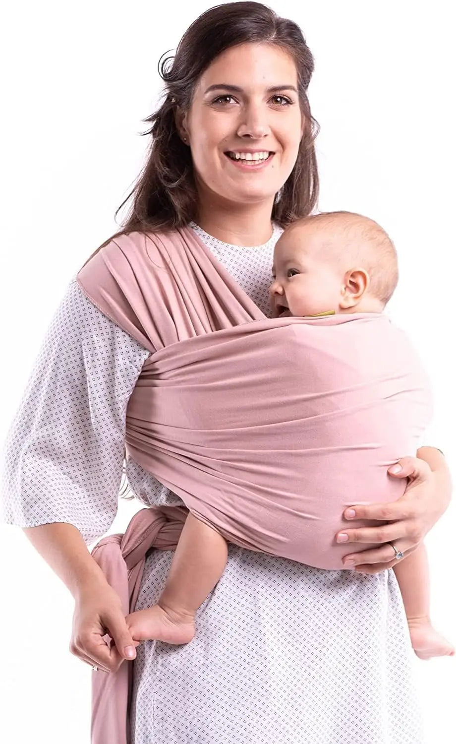 Soft and Breathable Baby Wrap Carrier with Ergonomic Design for Hands-Free Comfort and Secure Babywearing