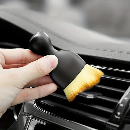 Soft Bristle Detail Brush for Car Interior Cleaning, Ideal for Dusting Vents, Buttons, and Small Crevices