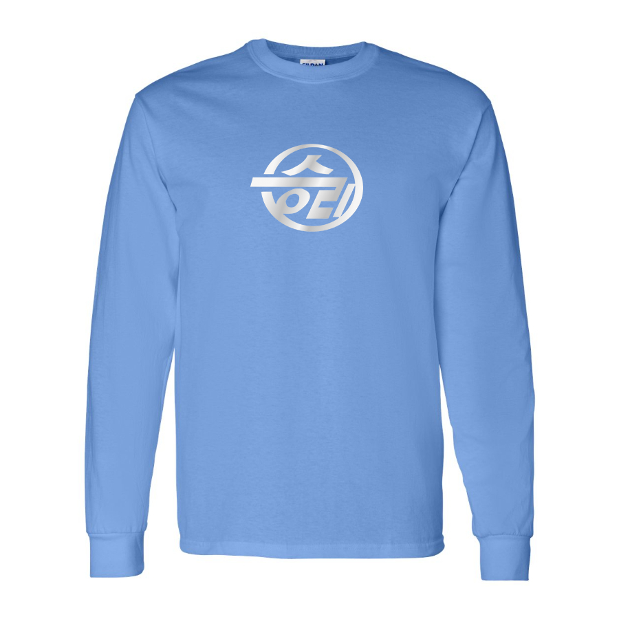 Youth Sungri Motor Plant Logo Cotton Long Sleeve T-Shirt