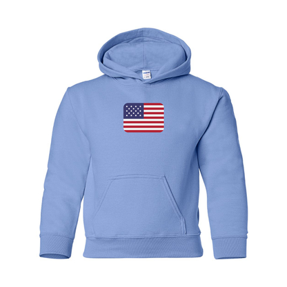Youth American-Flag-Emoji Pullover Hoodie