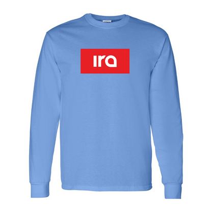 Men's IRA Logo Cotton Long Sleeve T-Shirt