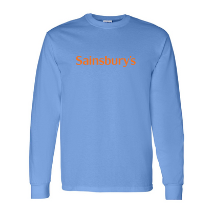 Youth Sainsbury_s Logo Cotton Long Sleeve T-Shirt