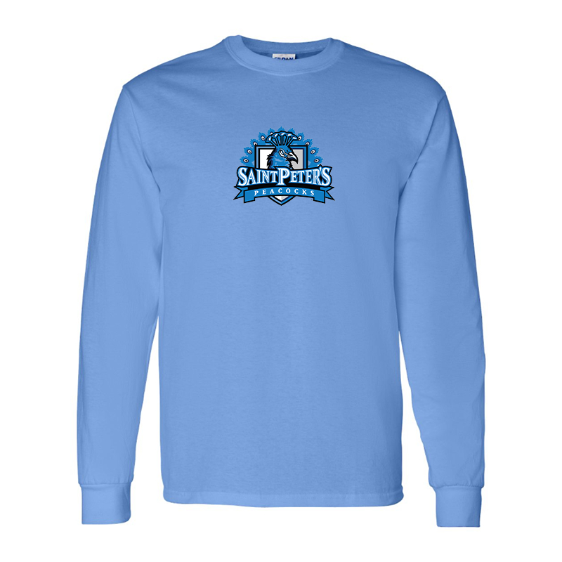 Youth Saint Peters Peacocks Logo Cotton Long Sleeve T-Shirt