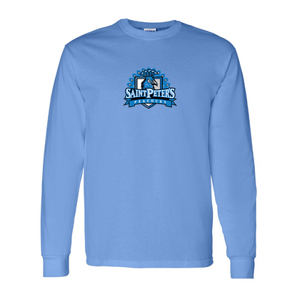Youth Saint Peters Peacocks Logo Cotton Long Sleeve T-Shirt