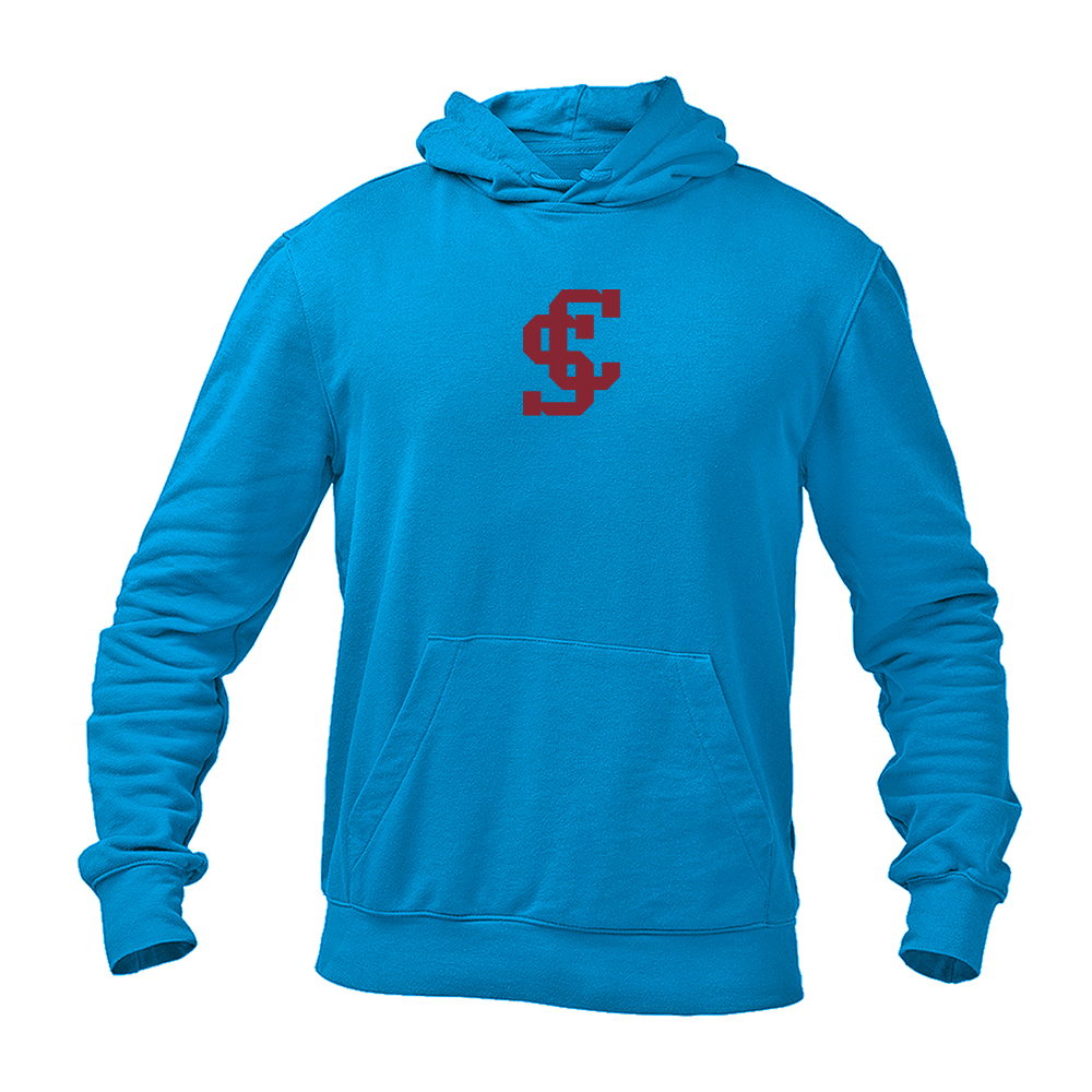 Men's Santa Clara Broncos Logo Gildan  Heavy Blend Hooded Sweatshirt
