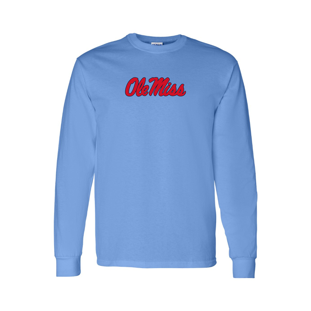 Youth Mississippi Rebels Logo Cotton Long Sleeve T-Shirt