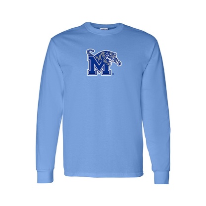 Youth Memphis Tigers Logo Cotton Long Sleeve T-Shirt