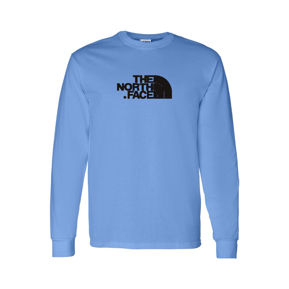 Youth The North Face Black Logo white Cotton Long Sleeve T-Shirt