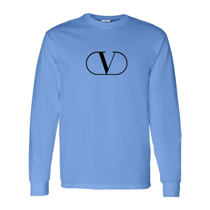 Youth Valentino Symbol Cotton Long Sleeve T-Shirt