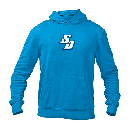 Men's San Diego Toreros Logo Gildan  Heavy Blend Hooded Sweatshirt